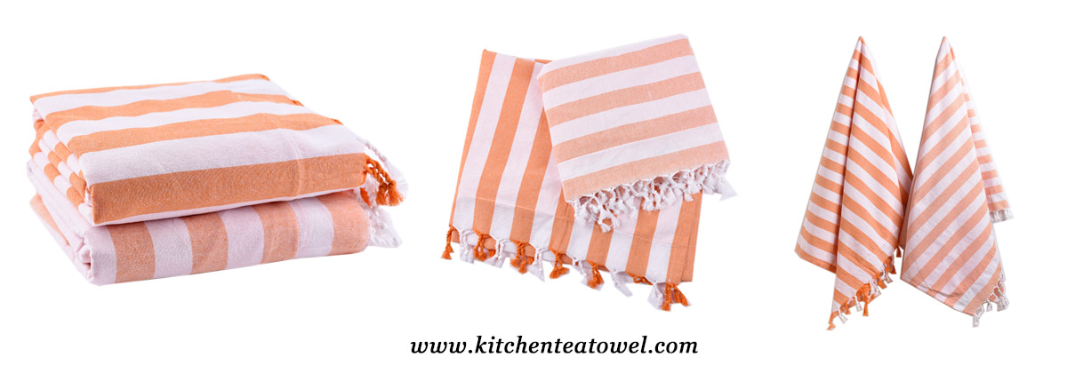 100% Cotton Yarn Dyed Terry Cloth Linen Turkish Towels