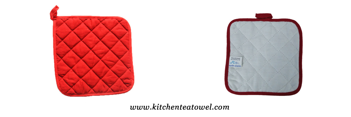 Promotional solid color poly kitchen pot holders