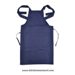 cotton kitchen apron with front pocket